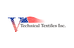 Company logo with American flag design